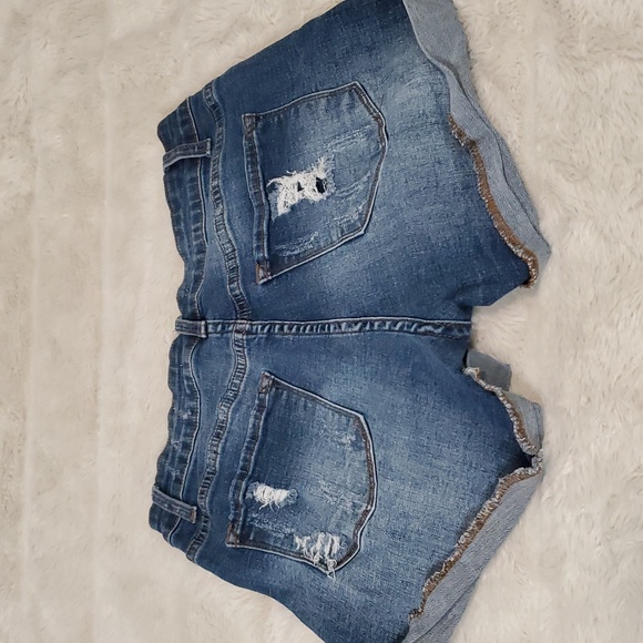 KanCan Distressed Denim Shorts 28/9 - Picture 5 of 10